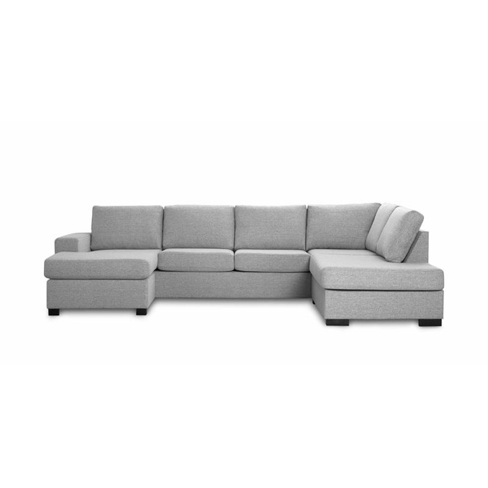 Detroit sofa med chaiselong og hvilemodul (højrevendt) - Lys eller Mørk Grå.